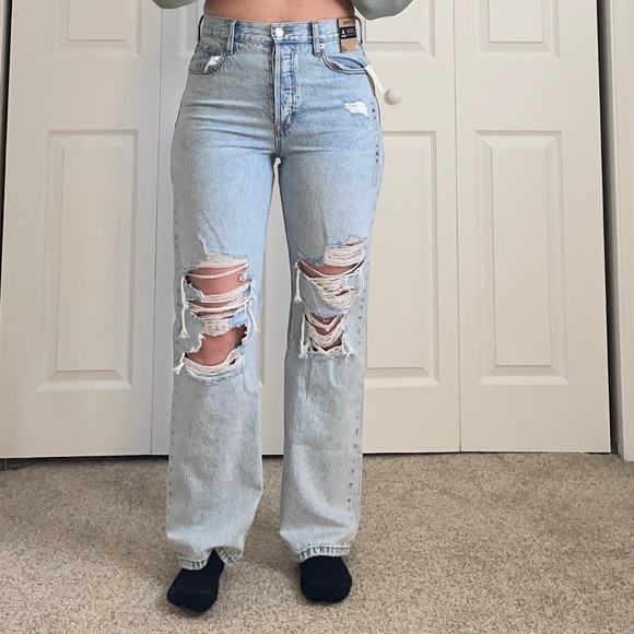 9s Baggy High Waisted Aeropostale Jeans 